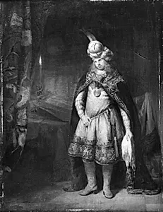 Josef i sit kammer, efter at have grædt over gensynet med sin bror Benjamin by Aert de Gelder