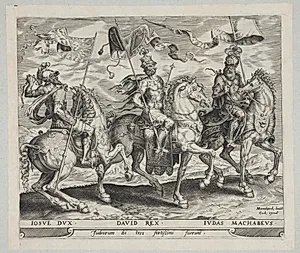 Josva, David og Judas Makkabæus by Harmen Jansz. Muller