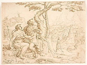 Juda og Tamar by Maarten van Heemskerck