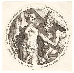 Judit med Holofernes' hoved by Hendrick Goltzius