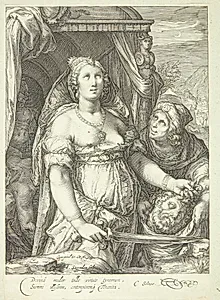 Judit med Holofernes' hoved by Jan Saenredam