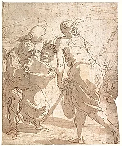 Judit med Holofernes' hoved by Giulio Benso