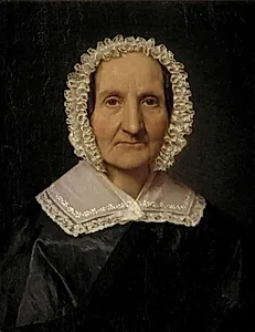Juliane Dorothea Købke, født Ratz, kunstnerens svigermoder by Christen Købke