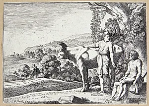 Juno overdrager Io til Argus by Moyses van Wtenbrouck