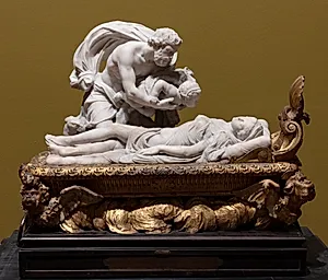 Jupiter bringer Herkulesbarnet til den sovende Juno by Jan Claudius de Cock
