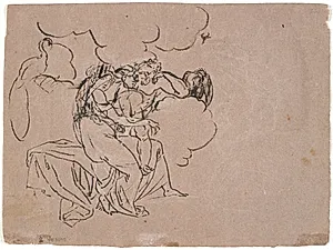 Jupiter og Juno mellem Idabjerget by Nicolai Abildgaard