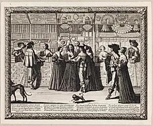 Justitspaladsets galleri (La galerie du Palais) by Abraham Bosse