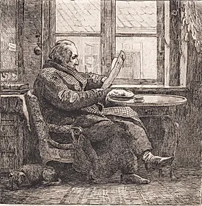 Justitsråd Emanuel Bonnevie by Johan Thomas Lundbye