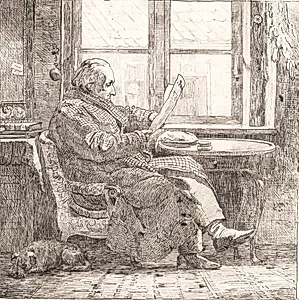 Justitsråd Emanuel Bonnevie by Johan Thomas Lundbye