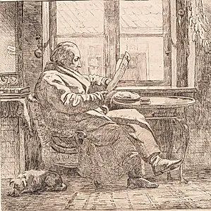 Justitsråd Emanuel Bonnevie by Johan Thomas Lundbye