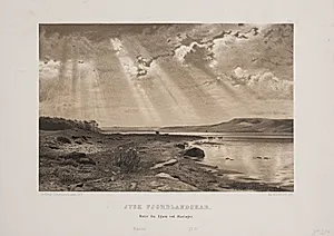Jysk fjordlandskab by Adolph Kittendorff