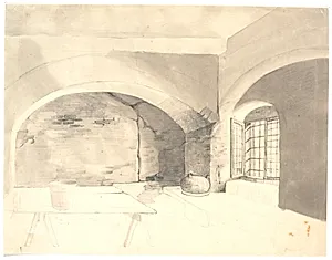 Kælderinteriør by Wilhelm Bendz