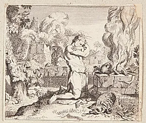 Kain og Abels ofring by Susanna Maria Dorsch