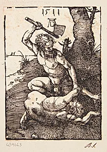 Kain slår Abel ihjel by Albrecht Dürer