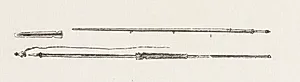 Kajakudstyr: harpuner og kastetræ by Abraham