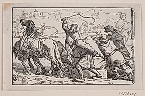 "Kalø Ruiner" af A. Fabricius by H.P. Hansen