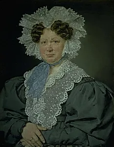 Kammerherreinde Kirsten Stampe f. Kaas (1766-1842) gift 1793 med kammerherre, Holger Baron Stampe til Nysø by C.A. Jensen