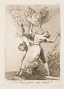 Kan vi da ikke blive skilt? by Francisco de Goya