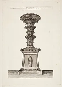 Kandelaber af marmor by Giovanni Battista Piranesi
