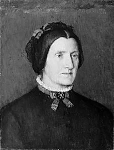 Karen Jensdatter Kande, kunstnerens moder by Jens Hansen-Aarslev