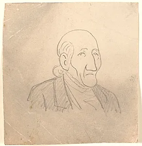 Karikeret oldingeportræt by Niels Skovgaard