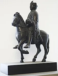 Karl den Store (frankerkonge 768, romersk kejser 800 - 814) til hest by Ubekendt