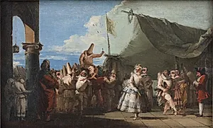 Karnevalscene. Pulcinellas triumf