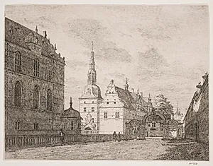 Karusselgården ved Frederiksborg by Jørgen Roed