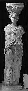 Karyatide fra Erechtheion, nr. 2 fra øst by Ubekendt