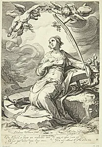 Katarina fra Alexandria by Jacob Matham