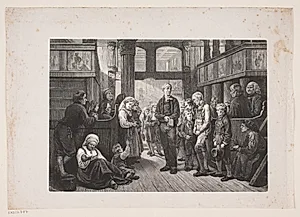 Katekisation i en norsk Landsbykirke by H.P. Hansen