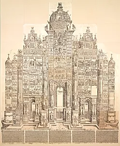 Kejser Maximilian den 1.s æresport by Albrecht Dürer