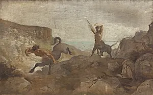 Kentaurer på vildsvinejagt