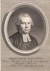 Kgl. konfessionarius Christian Bastholm by J.F. Clemens