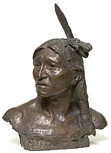 Kicking Bear. Mato Wanartaka. Chef for Sioux-indianerne by Carl Rohl Smith