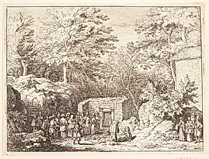 Kilden ved Sauvenière by Allaert van Everdingen