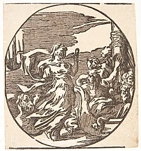 Kirke, drikkende af en skål by Antonio da Trento