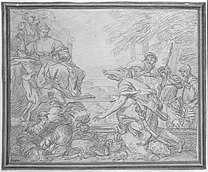 Kirke forvandler Odysseus' mænd til svin by Ubekendt