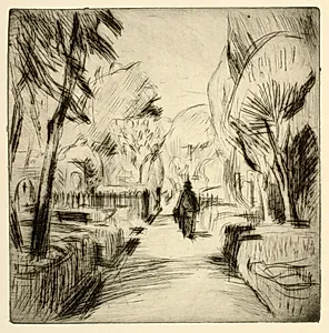 Kirkegård by Henry Nielsen