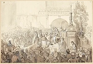 Kirkelig ceremoni by A. Burg