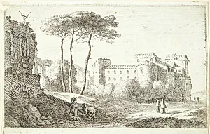 Kirken "Quattro Santi Coronati" by Herman van Swanevelt