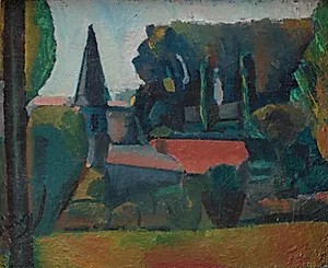 Kirken ved Carrières-sur-Seine by André Derain