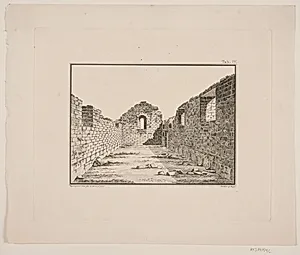 Kirkeruin på Grønland. Illustration til W.A. Graah. Undersøgelsesrejse til østkysten af Grønland