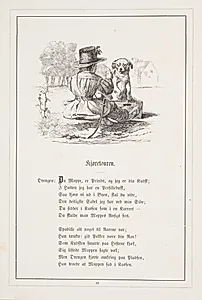 Kjøretouren. Illustration til H.V. Kaalund, "Fabler for Børn" by H.P. Hansen