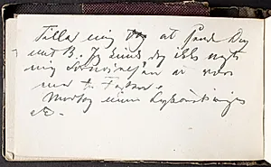 Klade til brev by L.A. Schou