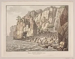 Klippen kaldet Jons Kirken i Ruths Sogn på Bornholm