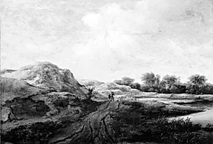 Klitlandskab ved Haarlem by Jacob Isaacksz. van Ruisdael