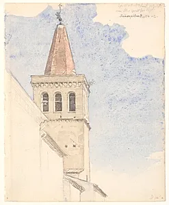 Klokketårn i Sansepolcro by Joakim Skovgaard