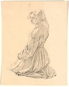 Knælende italienerinde by Jørgen V. Sonne