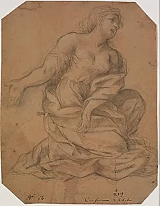 Knælende kvinde by Giuseppe Nicola Nasini